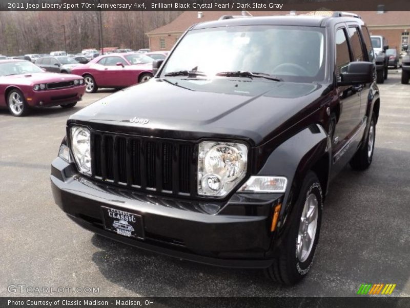 Brilliant Black Crystal Pearl / Dark Slate Gray 2011 Jeep Liberty Sport 70th Anniversary 4x4