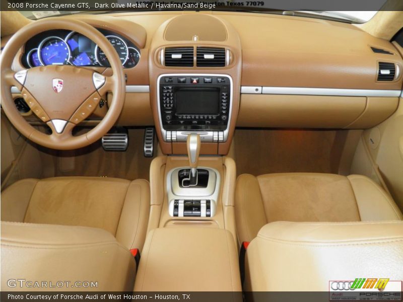 Dark Olive Metallic / Havanna/Sand Beige 2008 Porsche Cayenne GTS