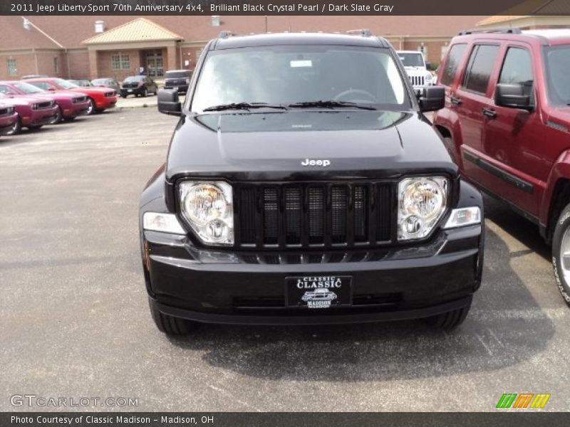 Brilliant Black Crystal Pearl / Dark Slate Gray 2011 Jeep Liberty Sport 70th Anniversary 4x4