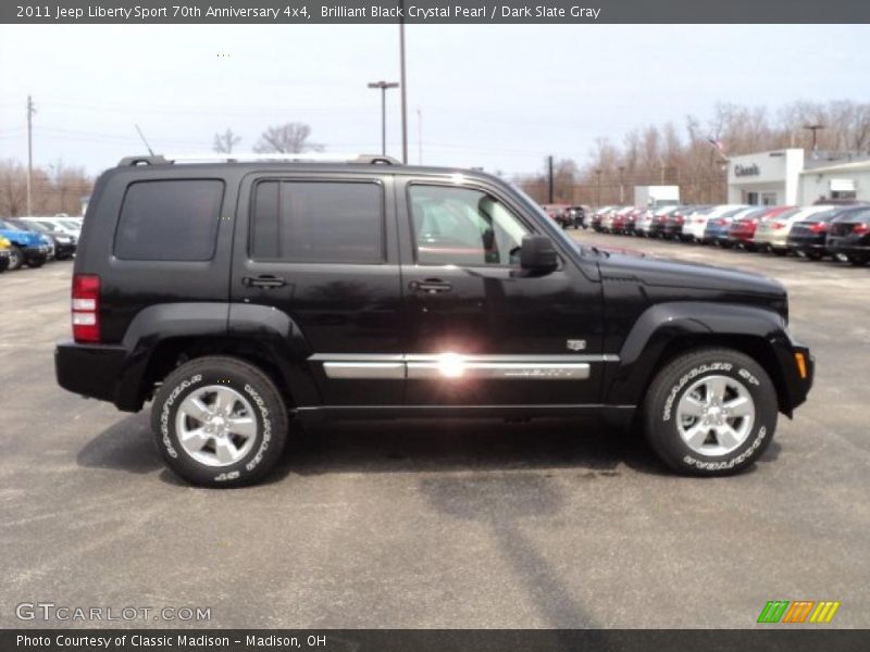 Brilliant Black Crystal Pearl / Dark Slate Gray 2011 Jeep Liberty Sport 70th Anniversary 4x4