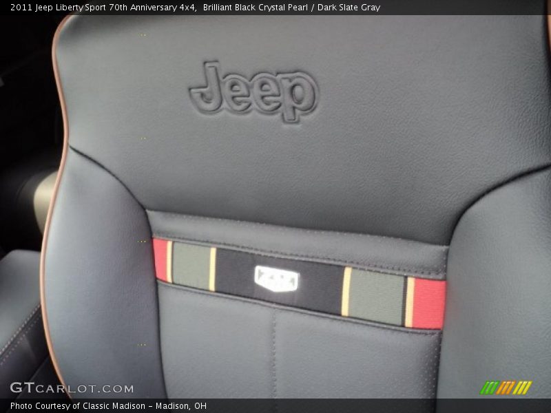 Brilliant Black Crystal Pearl / Dark Slate Gray 2011 Jeep Liberty Sport 70th Anniversary 4x4