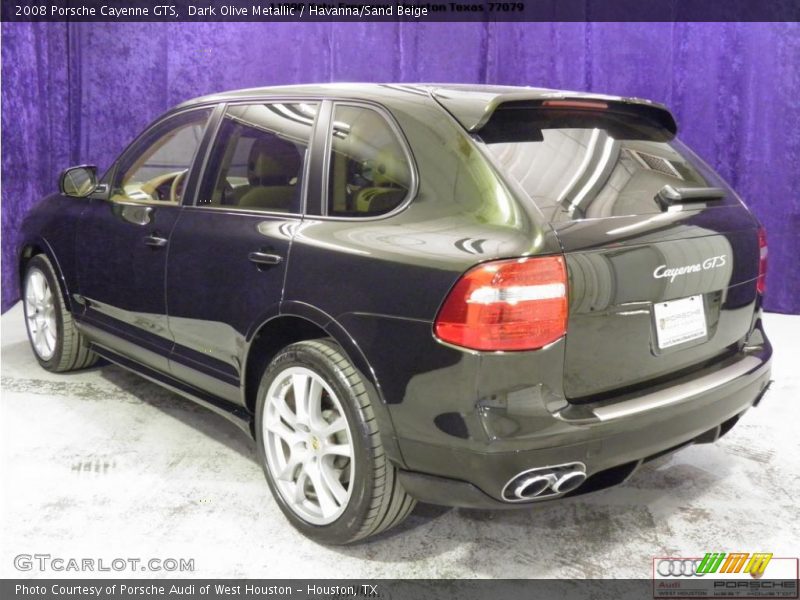 Dark Olive Metallic / Havanna/Sand Beige 2008 Porsche Cayenne GTS