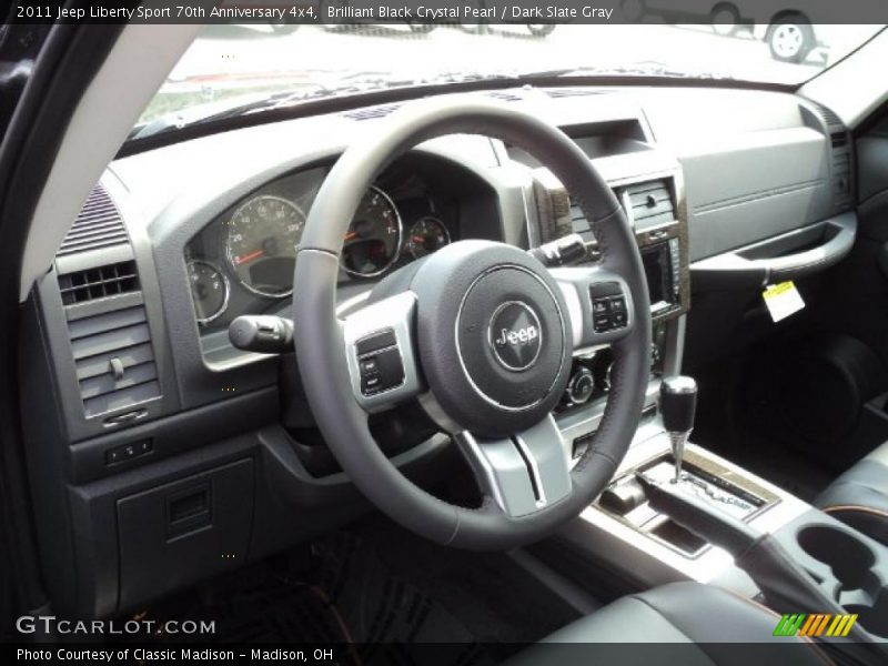 Brilliant Black Crystal Pearl / Dark Slate Gray 2011 Jeep Liberty Sport 70th Anniversary 4x4