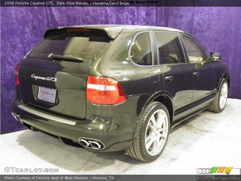 Dark Olive Metallic / Havanna/Sand Beige 2008 Porsche Cayenne GTS