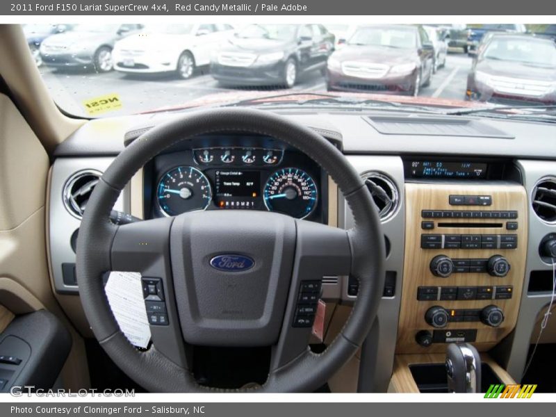 Red Candy Metallic / Pale Adobe 2011 Ford F150 Lariat SuperCrew 4x4