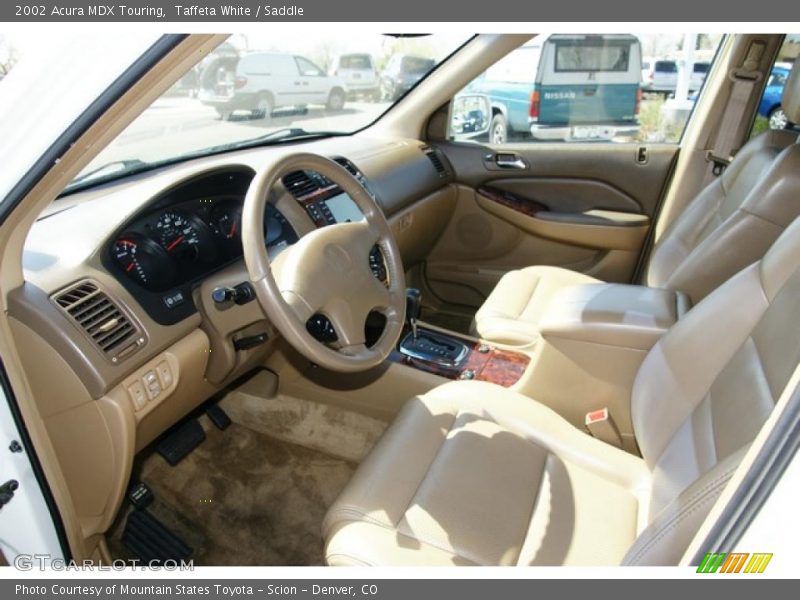 Taffeta White / Saddle 2002 Acura MDX Touring