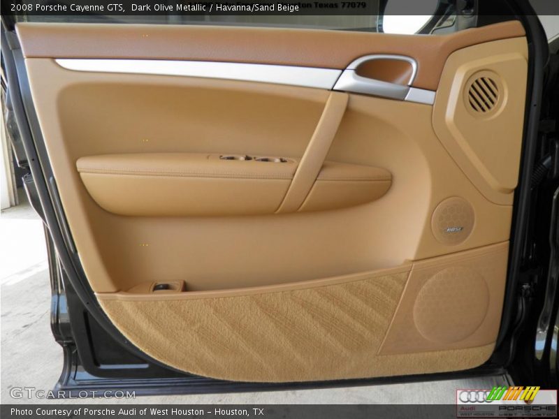 Dark Olive Metallic / Havanna/Sand Beige 2008 Porsche Cayenne GTS