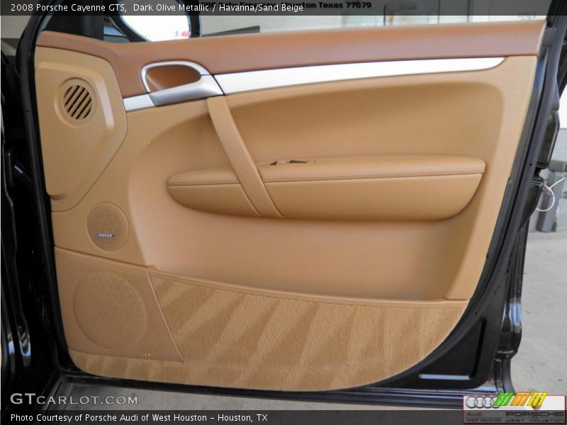 Dark Olive Metallic / Havanna/Sand Beige 2008 Porsche Cayenne GTS
