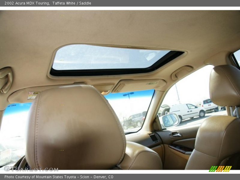 Taffeta White / Saddle 2002 Acura MDX Touring