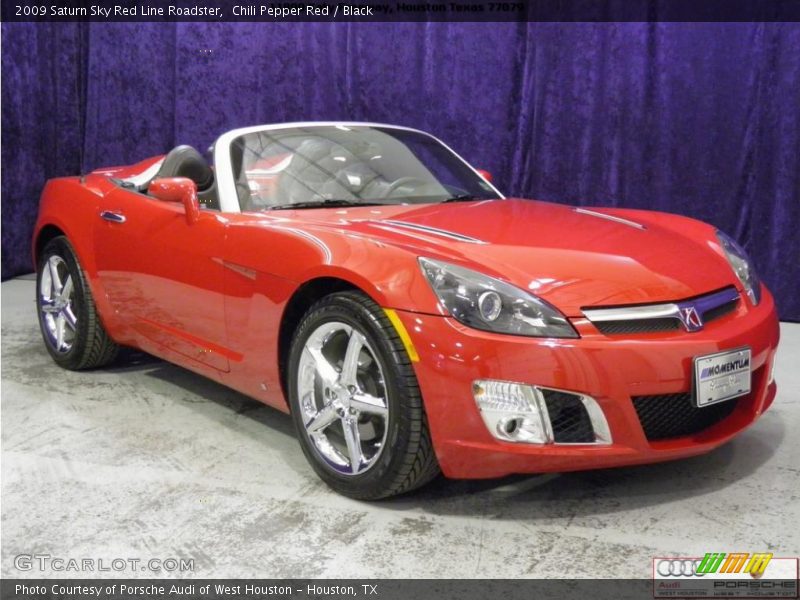 Chili Pepper Red / Black 2009 Saturn Sky Red Line Roadster