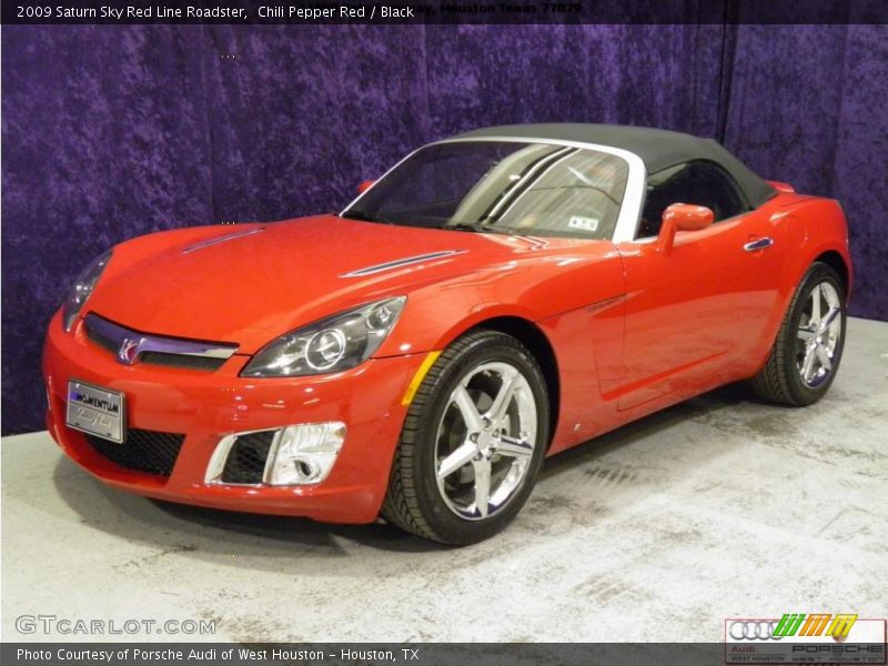 Chili Pepper Red / Black 2009 Saturn Sky Red Line Roadster