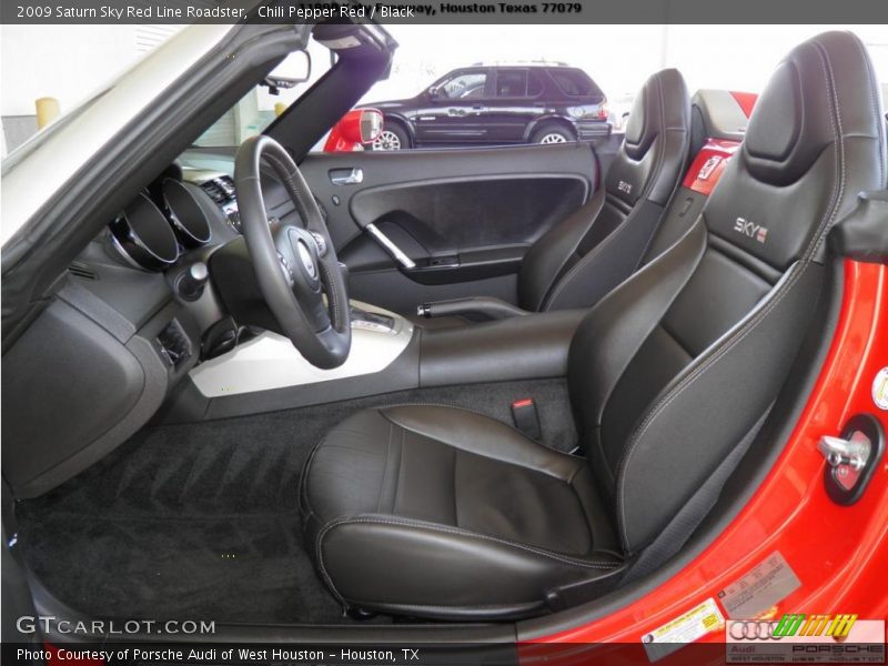 Chili Pepper Red / Black 2009 Saturn Sky Red Line Roadster