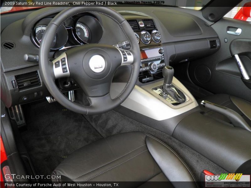Chili Pepper Red / Black 2009 Saturn Sky Red Line Roadster