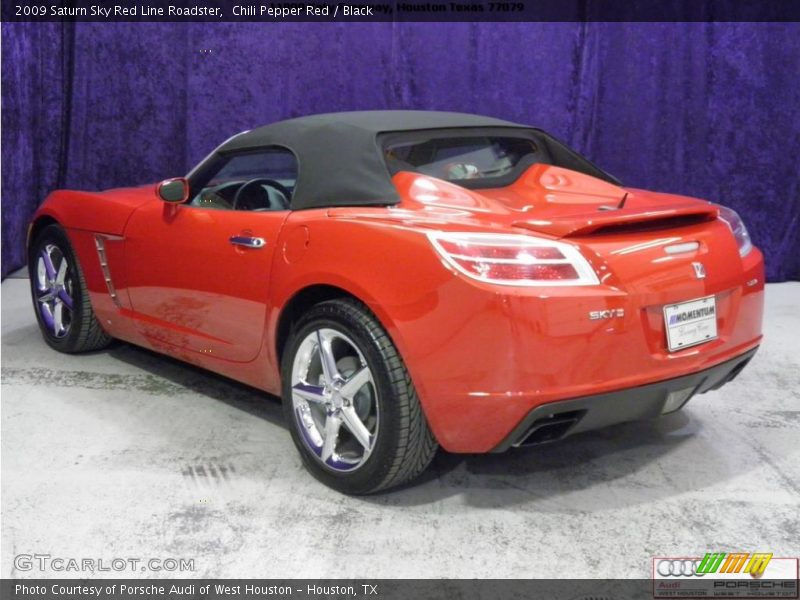 Chili Pepper Red / Black 2009 Saturn Sky Red Line Roadster