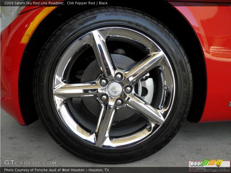 Chili Pepper Red / Black 2009 Saturn Sky Red Line Roadster