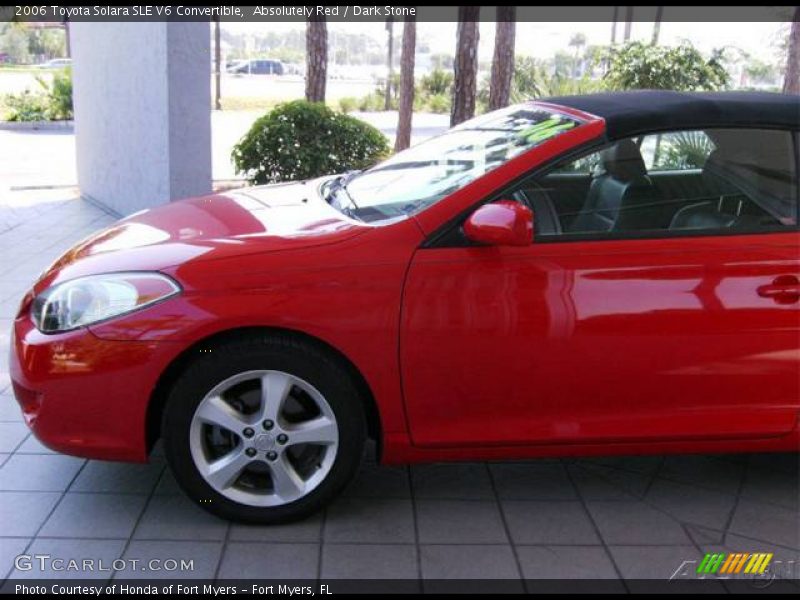 Absolutely Red / Dark Stone 2006 Toyota Solara SLE V6 Convertible
