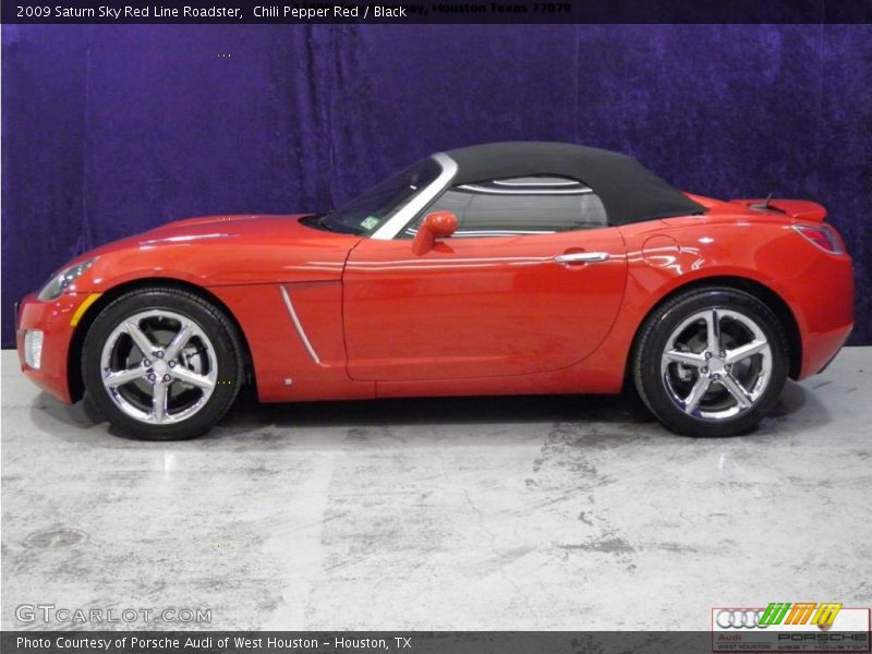 Chili Pepper Red / Black 2009 Saturn Sky Red Line Roadster