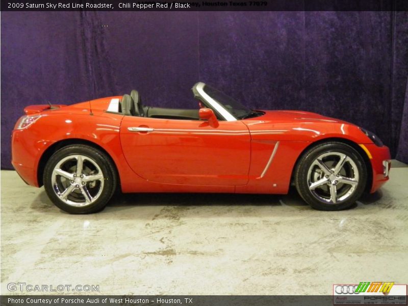 Chili Pepper Red / Black 2009 Saturn Sky Red Line Roadster
