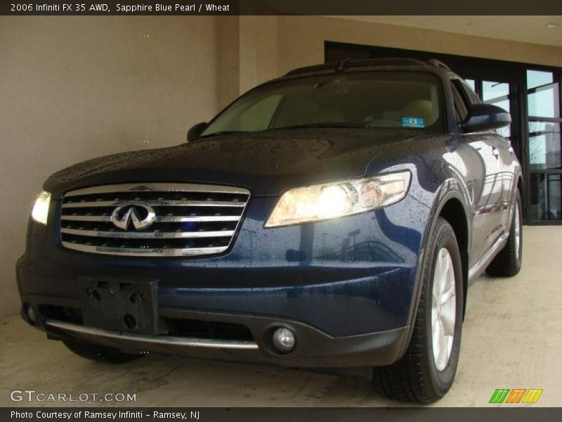 Sapphire Blue Pearl / Wheat 2006 Infiniti FX 35 AWD