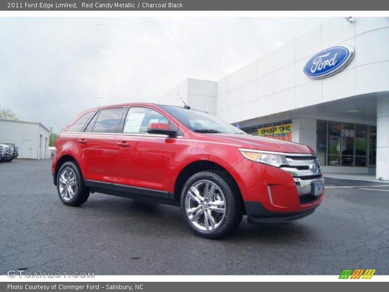 Red Candy Metallic / Charcoal Black 2011 Ford Edge Limited