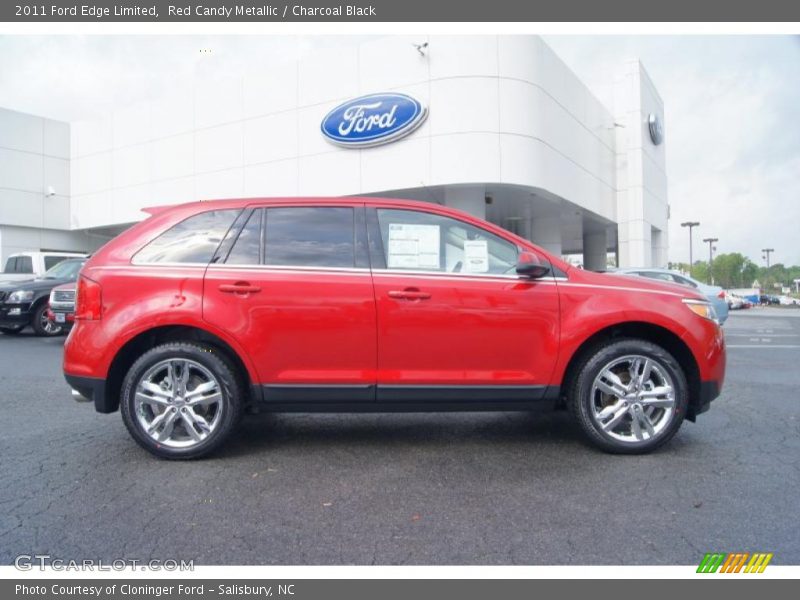 Red Candy Metallic / Charcoal Black 2011 Ford Edge Limited