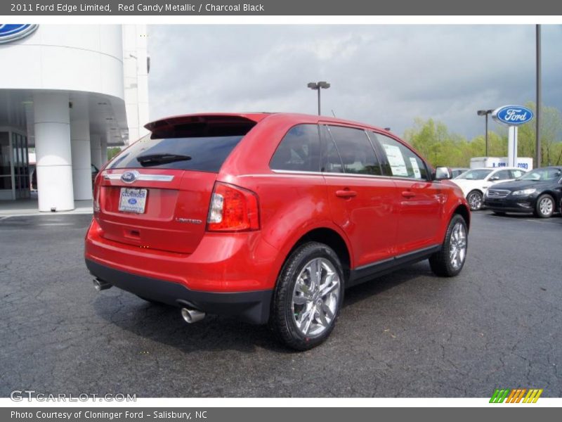 Red Candy Metallic / Charcoal Black 2011 Ford Edge Limited