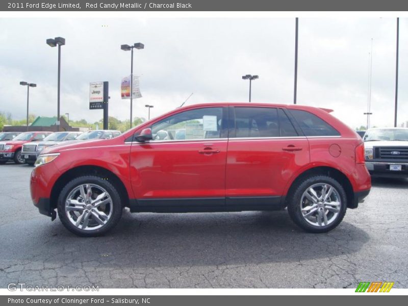 Red Candy Metallic / Charcoal Black 2011 Ford Edge Limited