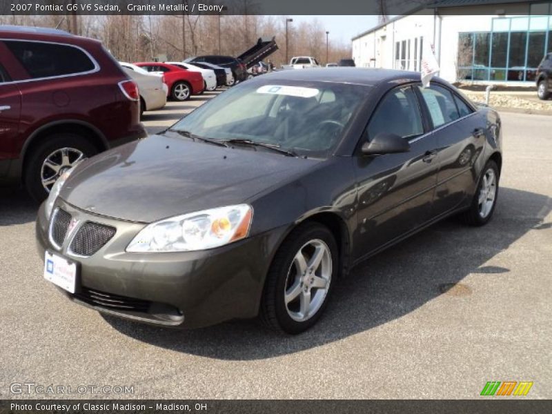 Granite Metallic / Ebony 2007 Pontiac G6 V6 Sedan