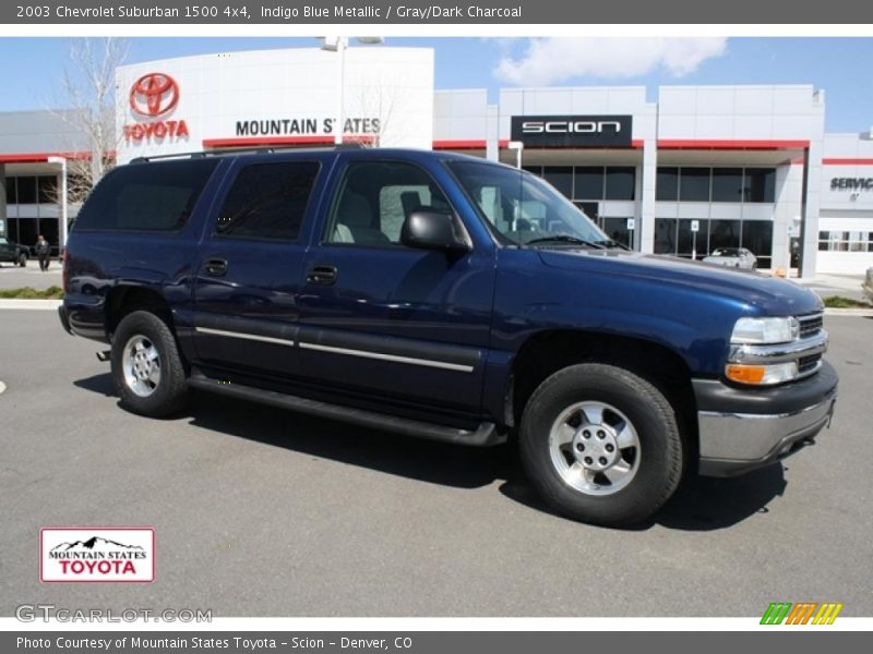 Indigo Blue Metallic / Gray/Dark Charcoal 2003 Chevrolet Suburban 1500 4x4