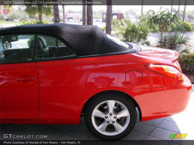 Absolutely Red / Dark Stone 2006 Toyota Solara SLE V6 Convertible