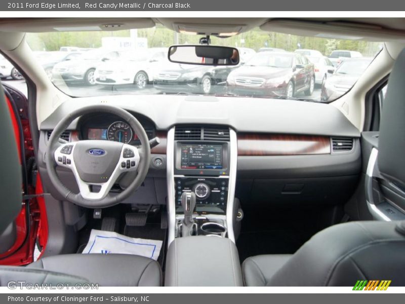 Red Candy Metallic / Charcoal Black 2011 Ford Edge Limited