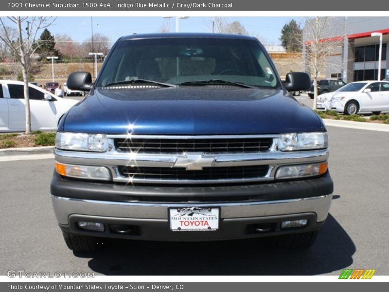 Indigo Blue Metallic / Gray/Dark Charcoal 2003 Chevrolet Suburban 1500 4x4
