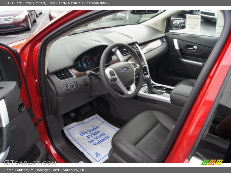 Red Candy Metallic / Charcoal Black 2011 Ford Edge Limited