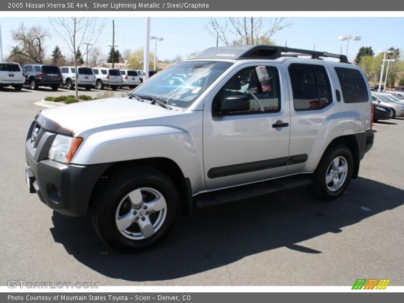 Silver Lightning Metallic / Steel/Graphite 2005 Nissan Xterra SE 4x4