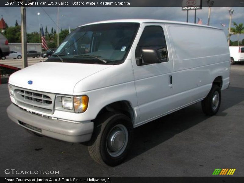 Oxford White / Medium Graphite 1997 Ford E Series Van E350 Cargo