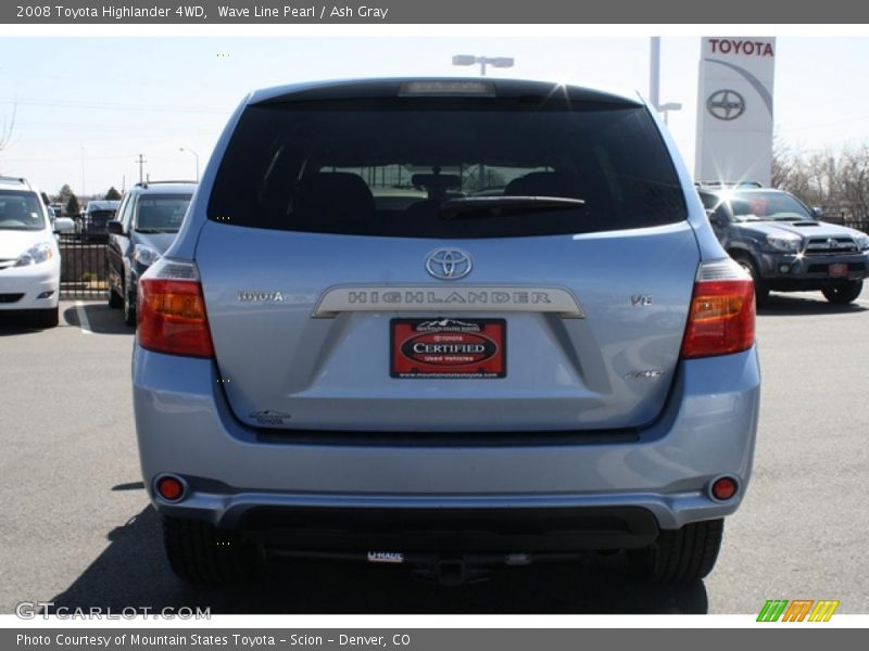 Wave Line Pearl / Ash Gray 2008 Toyota Highlander 4WD