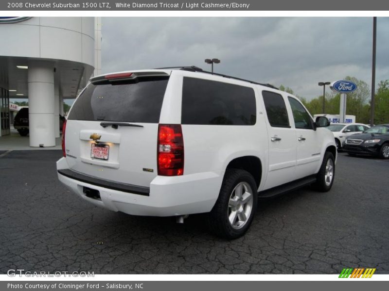 White Diamond Tricoat / Light Cashmere/Ebony 2008 Chevrolet Suburban 1500 LTZ