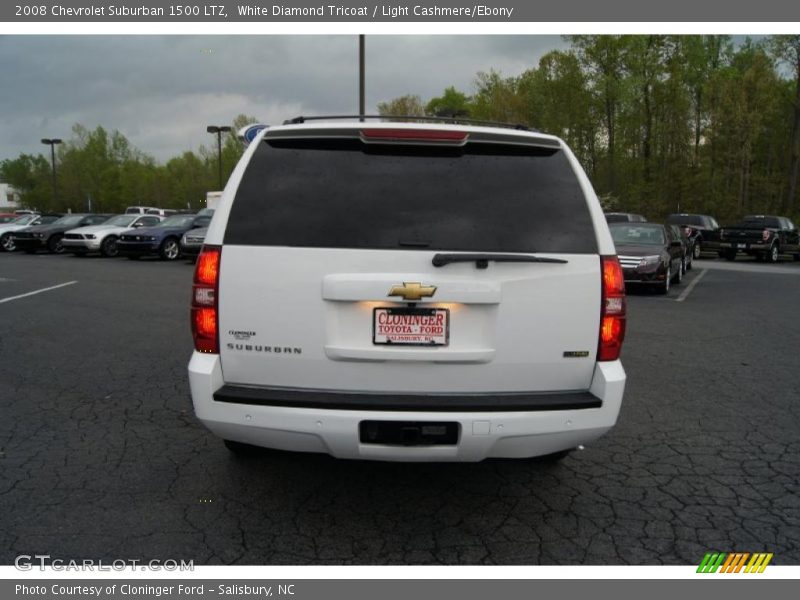White Diamond Tricoat / Light Cashmere/Ebony 2008 Chevrolet Suburban 1500 LTZ