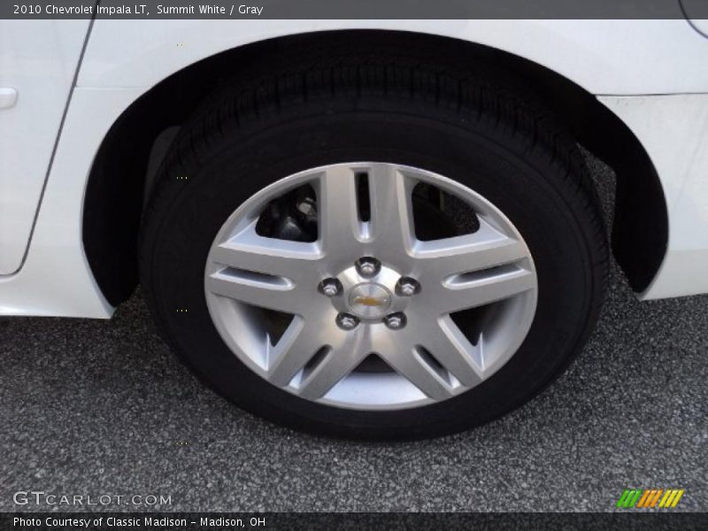 Summit White / Gray 2010 Chevrolet Impala LT