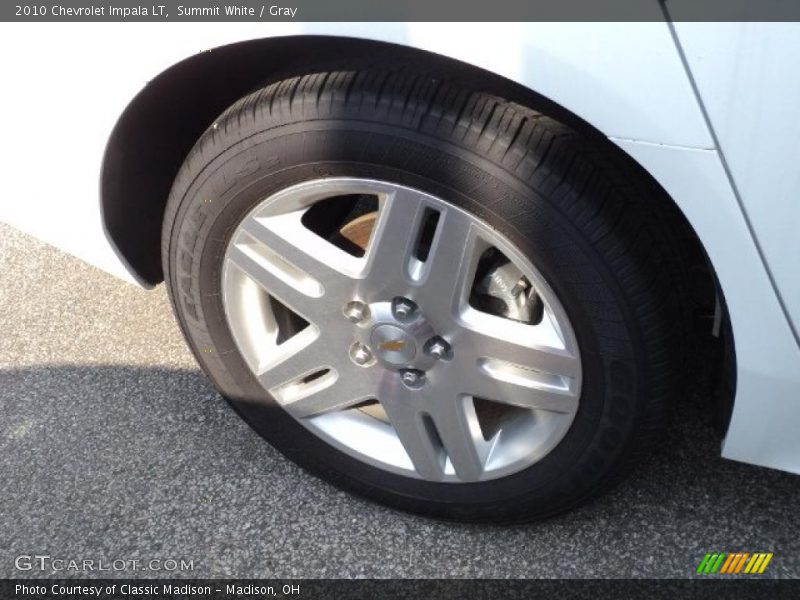 Summit White / Gray 2010 Chevrolet Impala LT