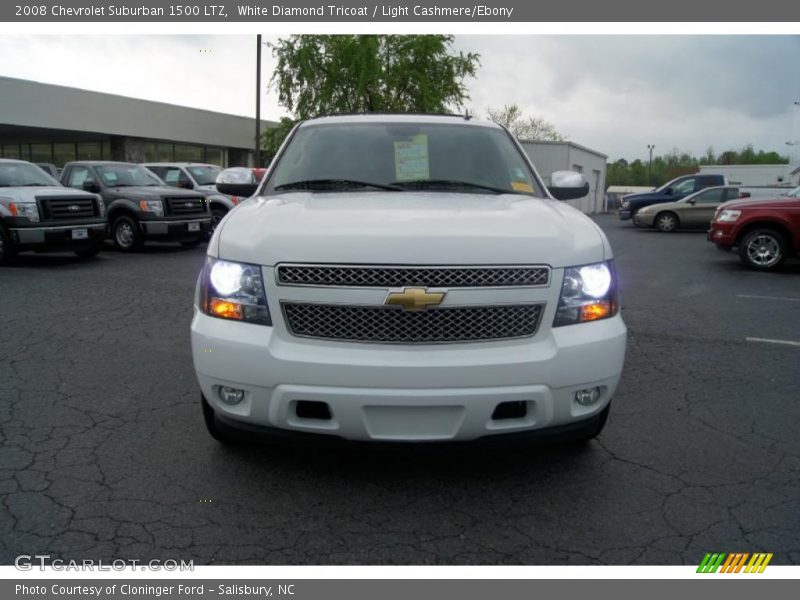 White Diamond Tricoat / Light Cashmere/Ebony 2008 Chevrolet Suburban 1500 LTZ