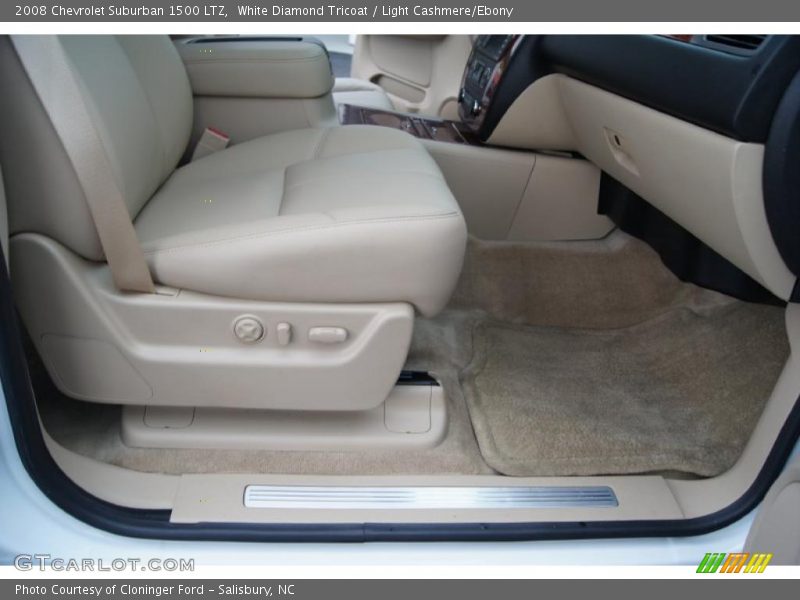 White Diamond Tricoat / Light Cashmere/Ebony 2008 Chevrolet Suburban 1500 LTZ