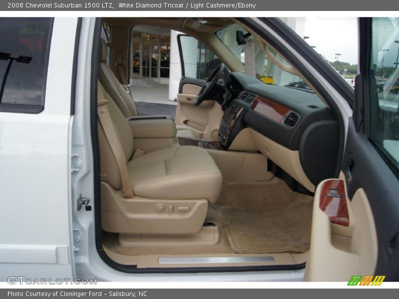 White Diamond Tricoat / Light Cashmere/Ebony 2008 Chevrolet Suburban 1500 LTZ
