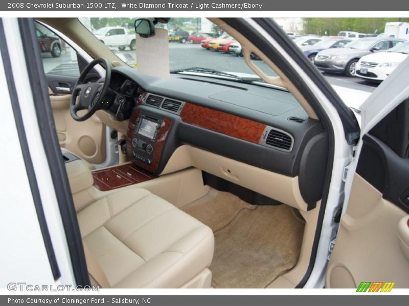 White Diamond Tricoat / Light Cashmere/Ebony 2008 Chevrolet Suburban 1500 LTZ