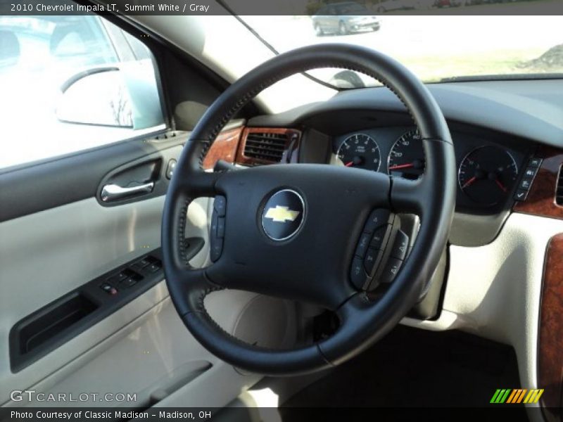 Summit White / Gray 2010 Chevrolet Impala LT
