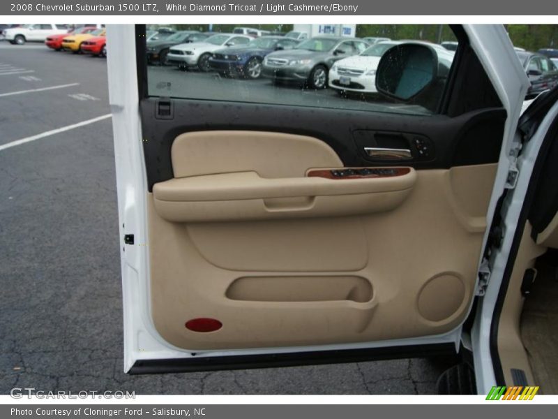 White Diamond Tricoat / Light Cashmere/Ebony 2008 Chevrolet Suburban 1500 LTZ