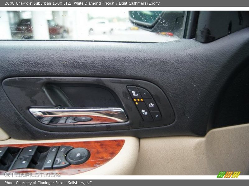 White Diamond Tricoat / Light Cashmere/Ebony 2008 Chevrolet Suburban 1500 LTZ