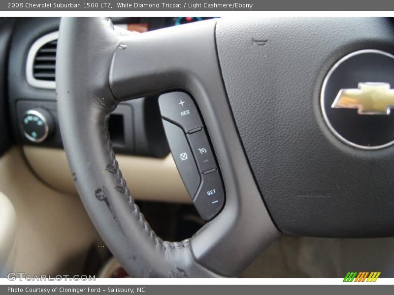 White Diamond Tricoat / Light Cashmere/Ebony 2008 Chevrolet Suburban 1500 LTZ
