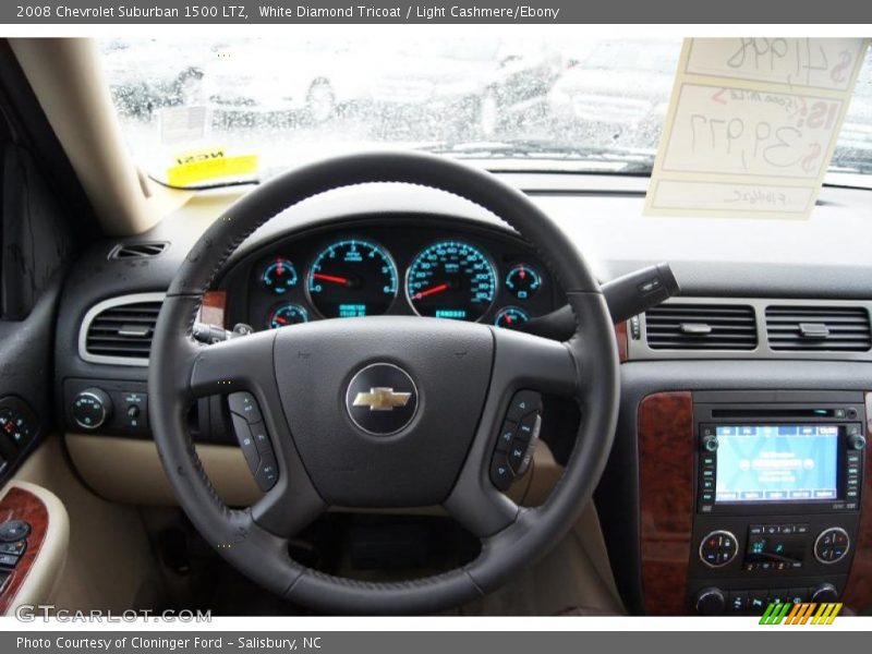 White Diamond Tricoat / Light Cashmere/Ebony 2008 Chevrolet Suburban 1500 LTZ