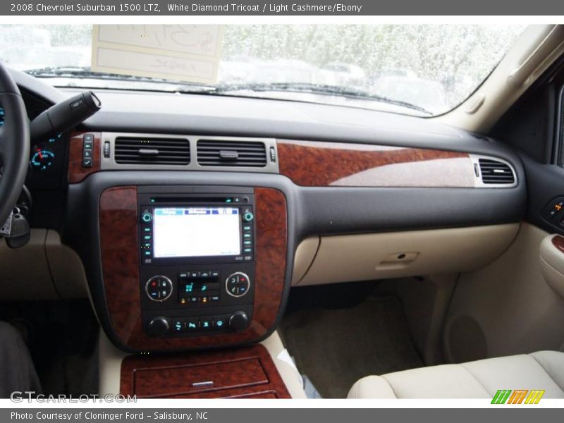 White Diamond Tricoat / Light Cashmere/Ebony 2008 Chevrolet Suburban 1500 LTZ